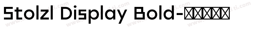 Stolzl Display Bold字体转换